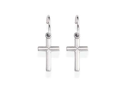 Amen boucle d'oreilles fixes croix