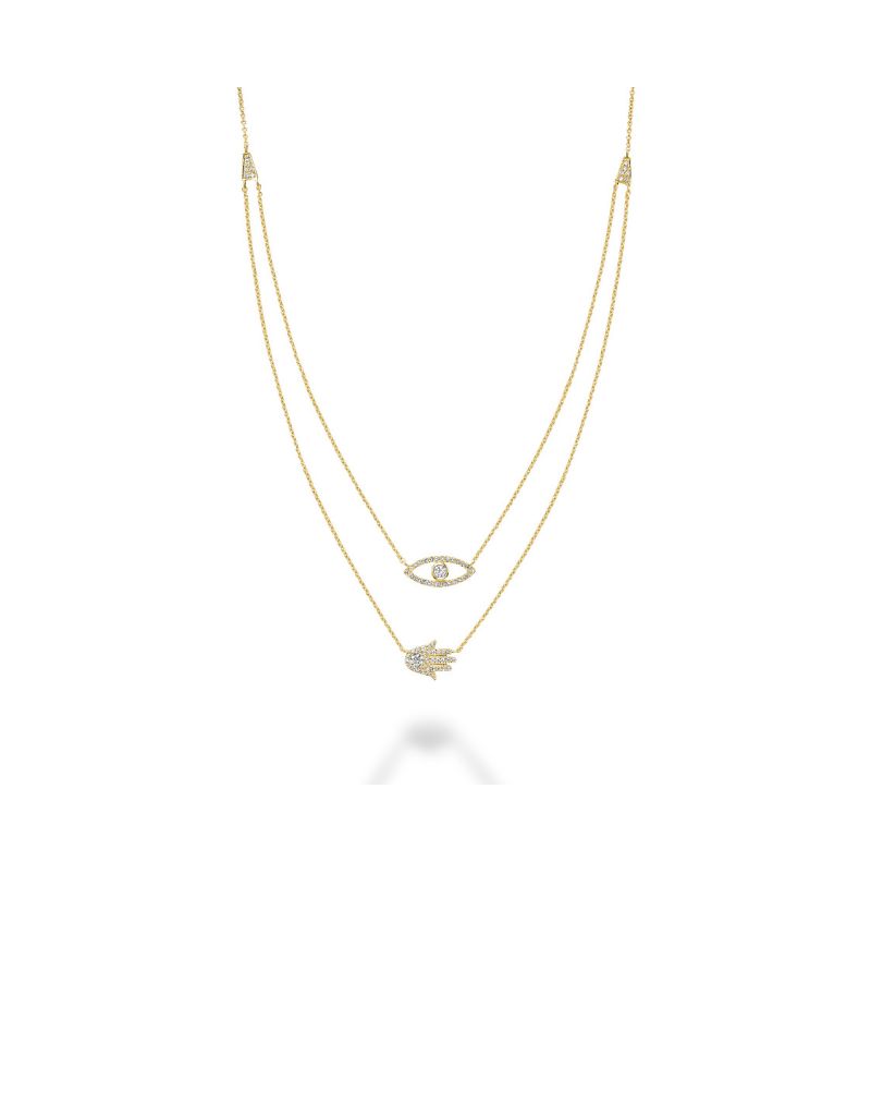 Collier Fatima et mauvais œil