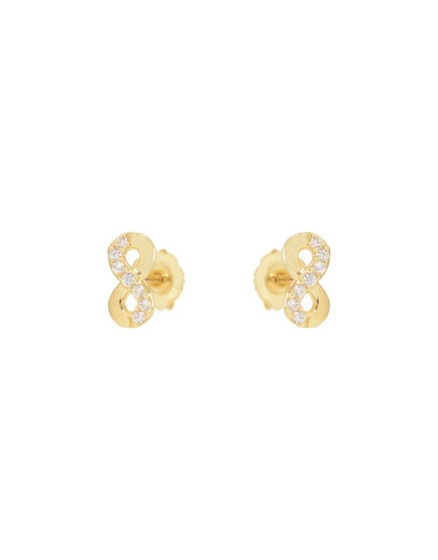 Boucles D'oreilles fixe infinité