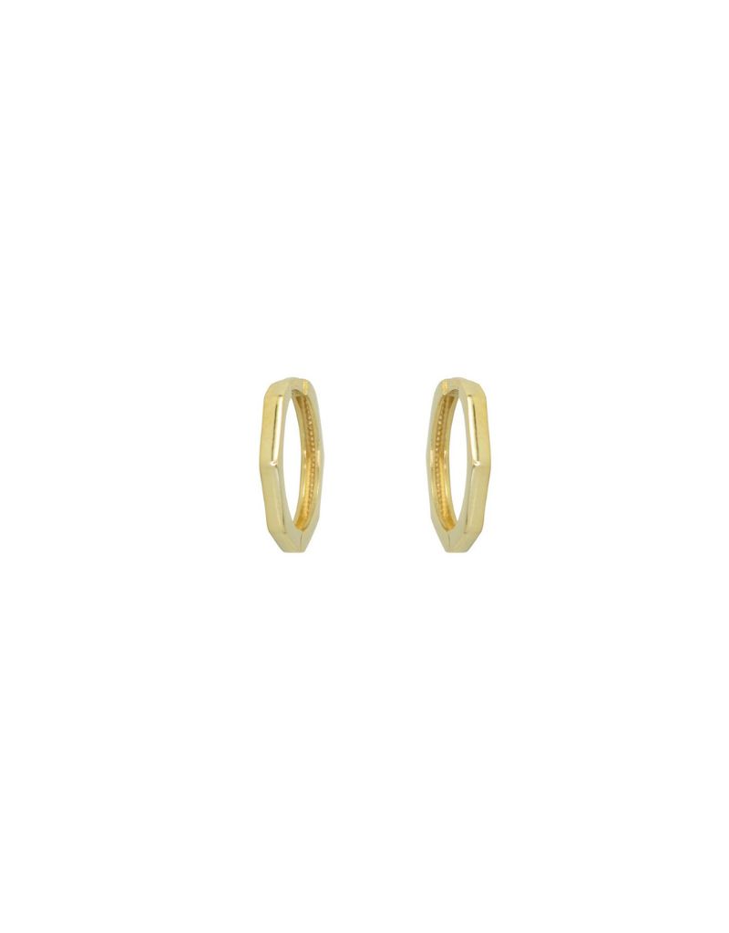 Boucles D'oreilles Huggies hexgone