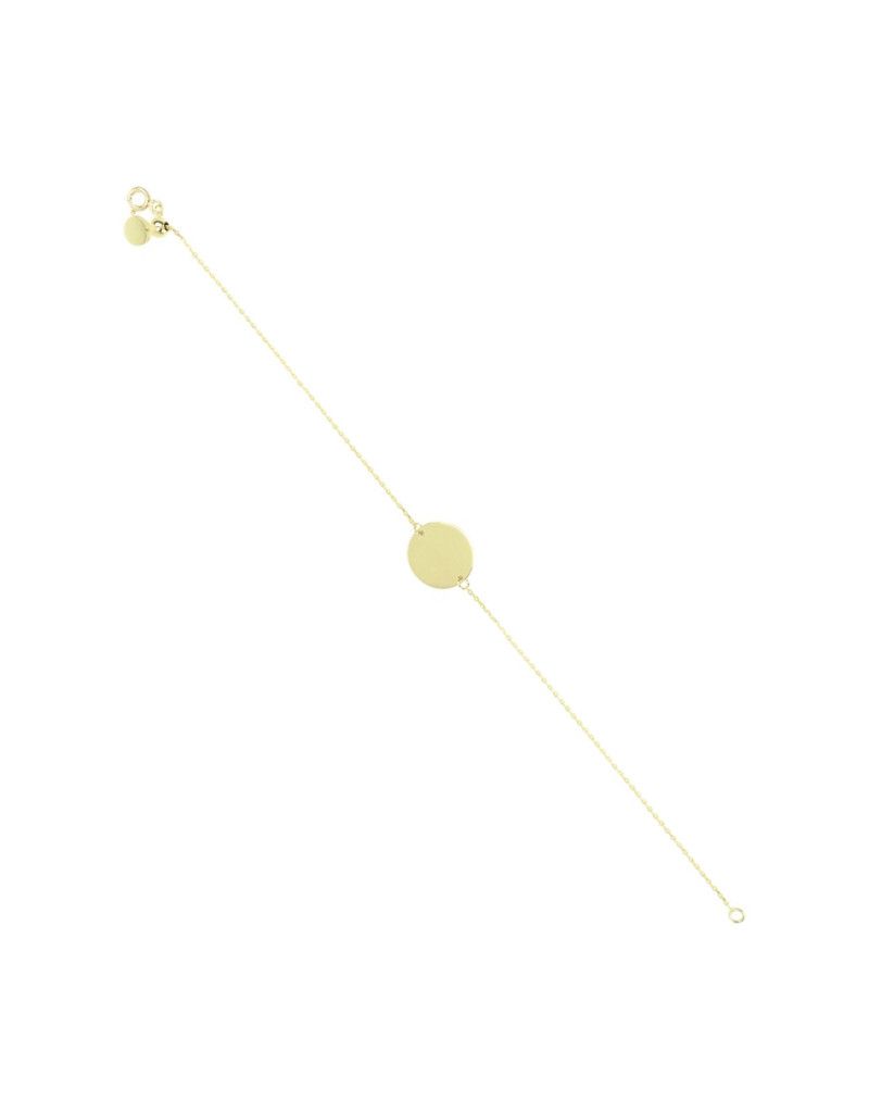 Bracelet médaille rond
