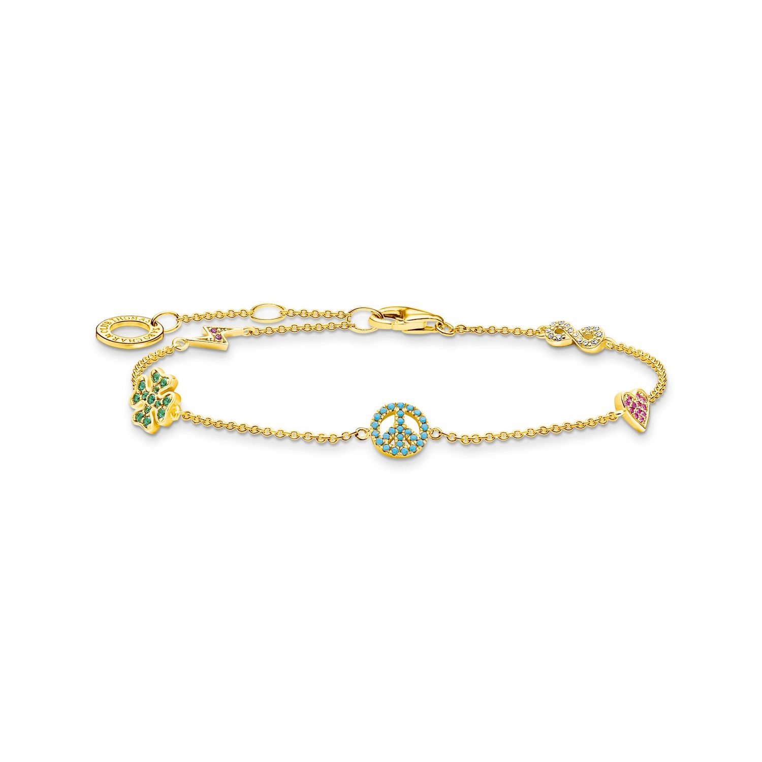 Thomas Sabo Charming Symbols bracelet plaque Or