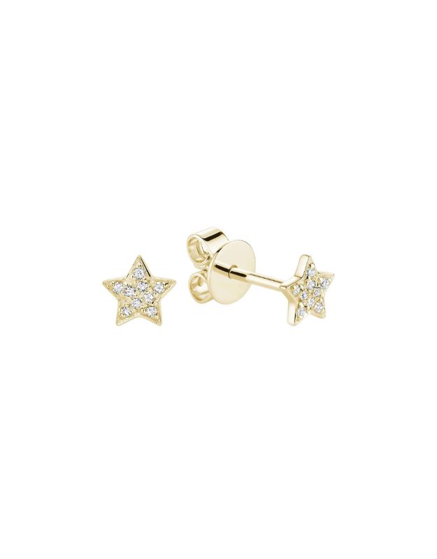 Boucles d'oreilles fixes diamants
