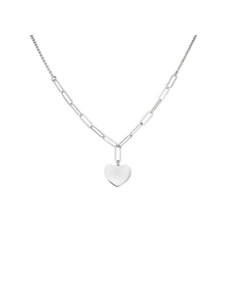Amen heart motif necklace