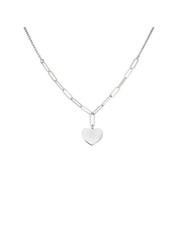 Amen heart motif necklace
