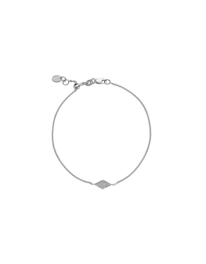 Bracelet diamants, Couleur Or: Blanc White