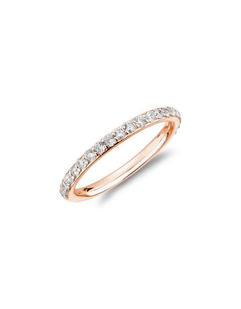 Half Eternity Ring, Gold Colour: Rose