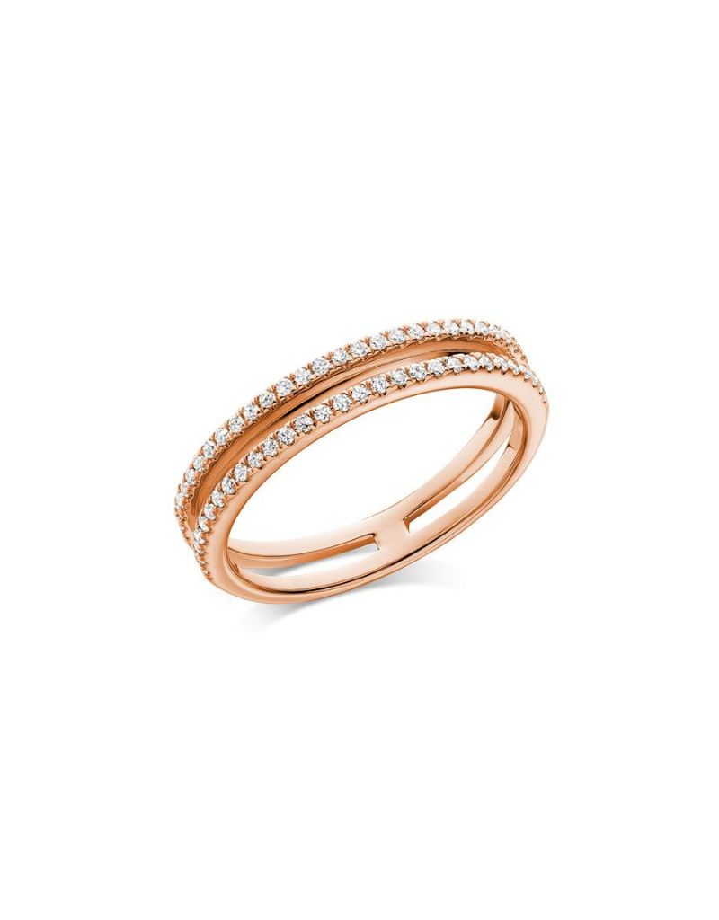 Diamond Half Eternity, Gold Colour: Rose