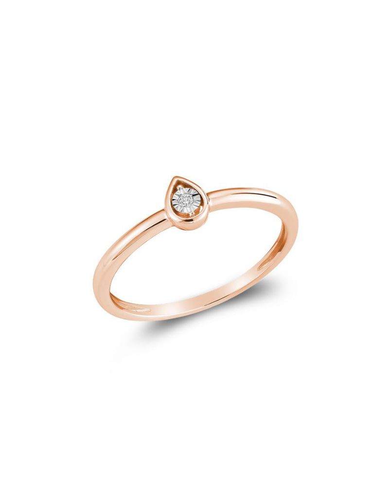 Diamond Ring, Gold Colour: Rose
