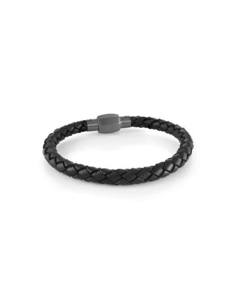Italgem stainless steel bracelet, Couleur: Noir, Taille: 7.5