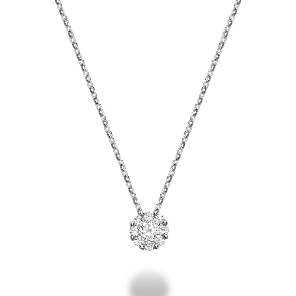 Diamond pendant cluster, Gold Colour: Blanc, Diamond Weight: 0.05ct