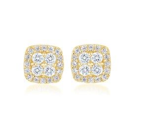 Miss Mimi boucle d'oreilles carrées classiques