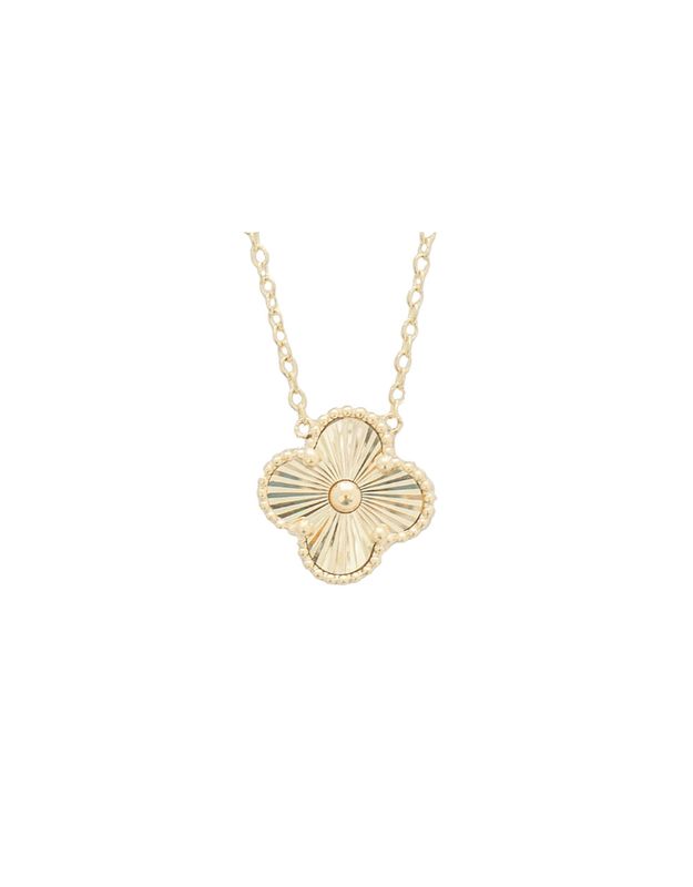 Collier pendentif motif trèfle