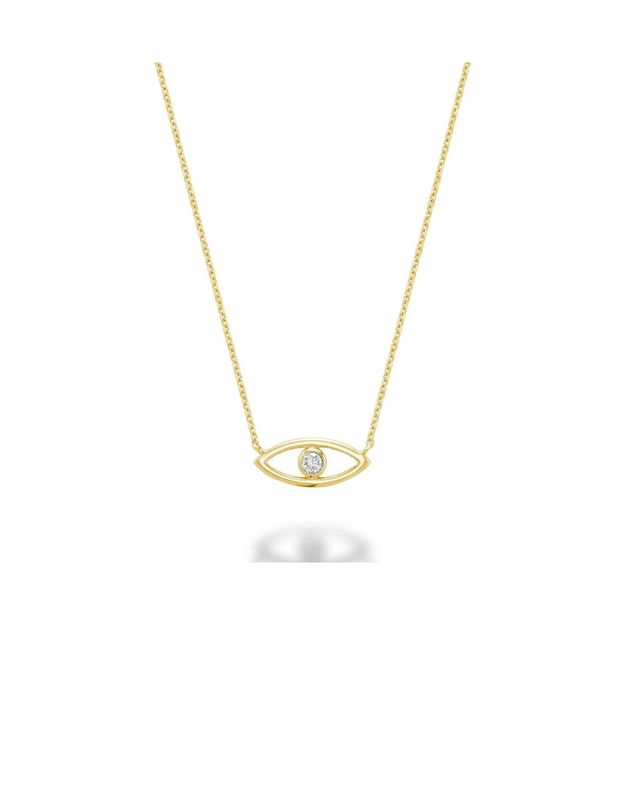 Collier muavais oeil diamants