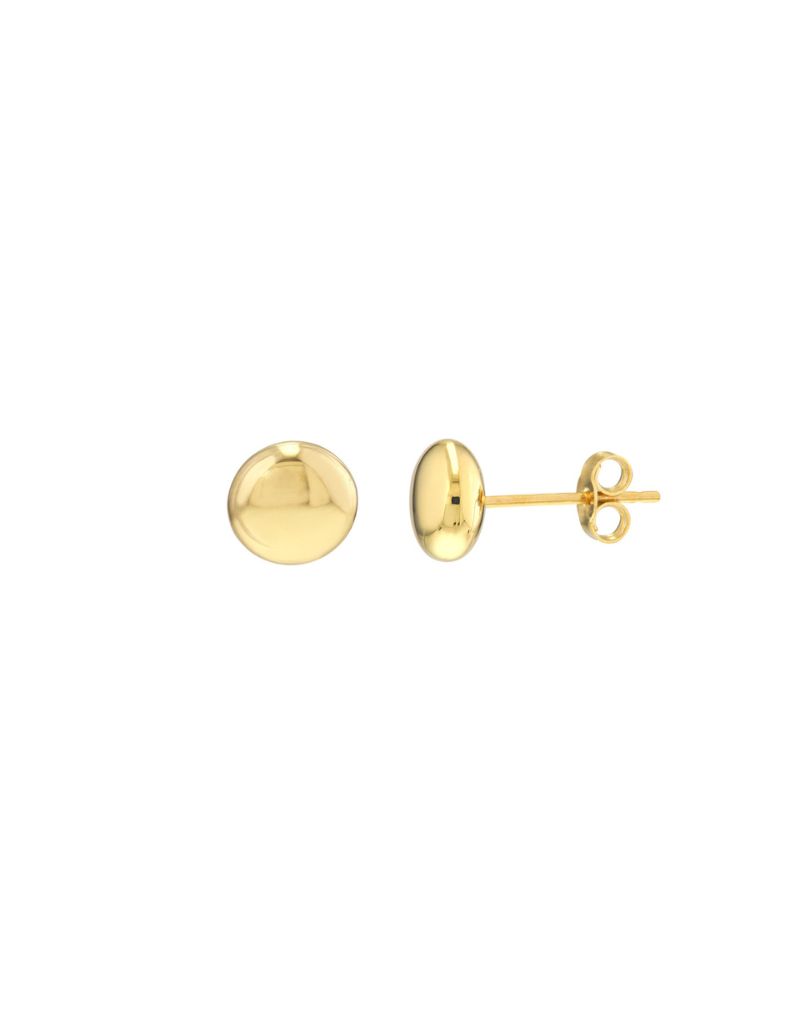 Boucles d'Oreilles Tige Galet Rond