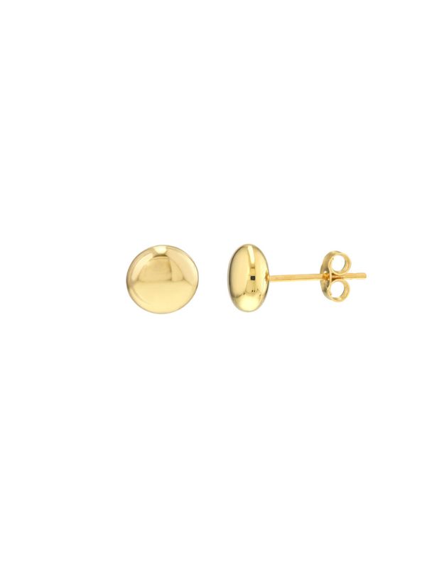 Boucles d'Oreilles Tige Galet Rond