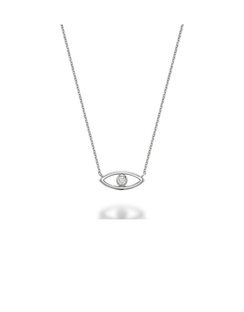 ​Collier muavais oeil diamants