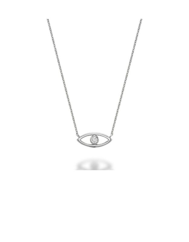​Collier muavais oeil diamants