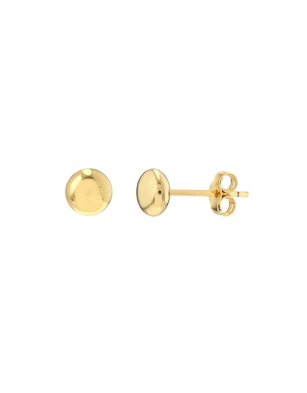 Boucles d'Oreilles Tige Galet Rond