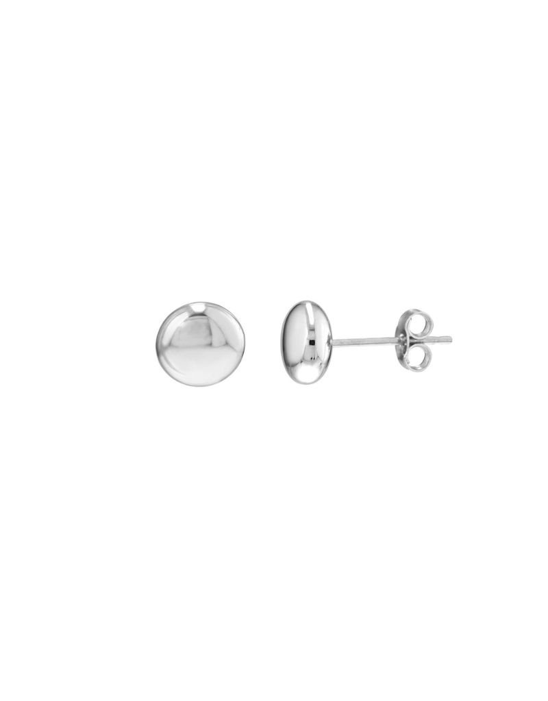 Boucles d'Oreilles Tige Galet Rond