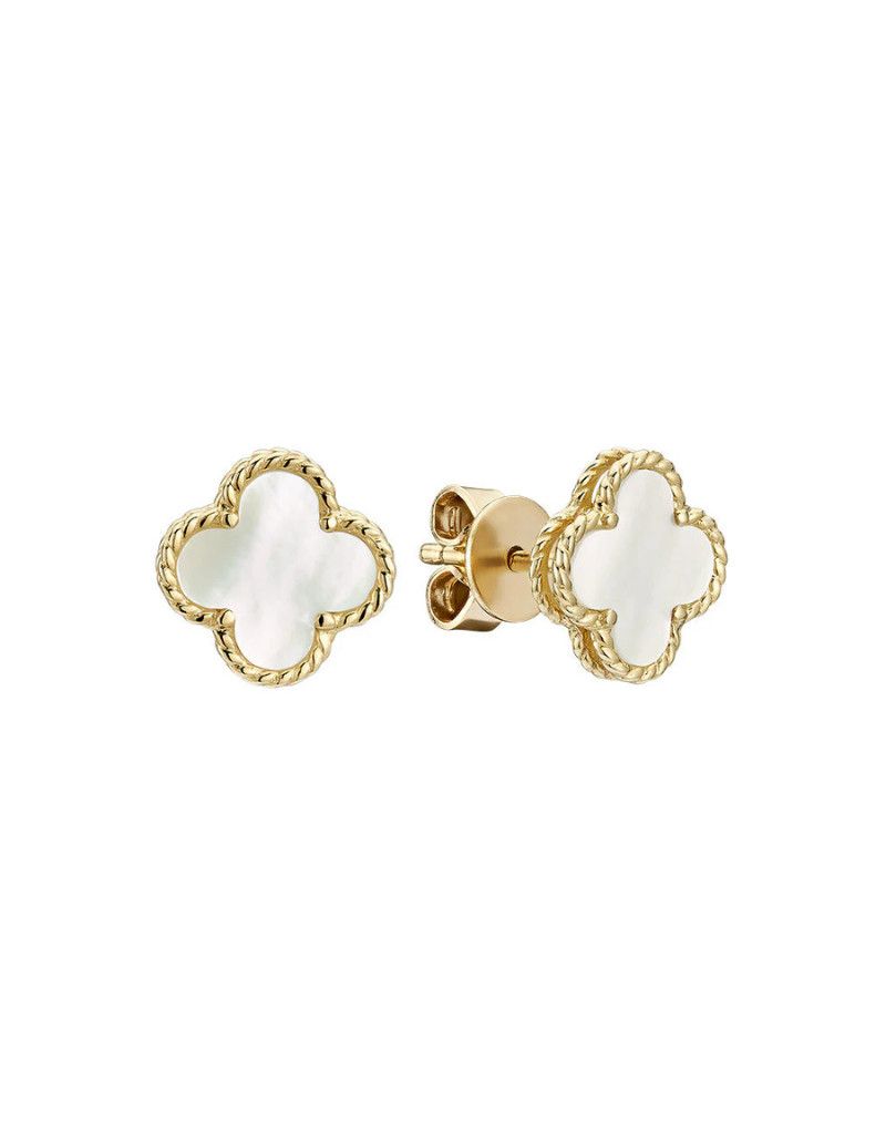 Boucle d'oreille trèfle