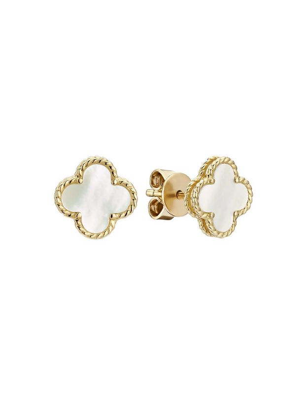 Boucle d'oreille trèfle