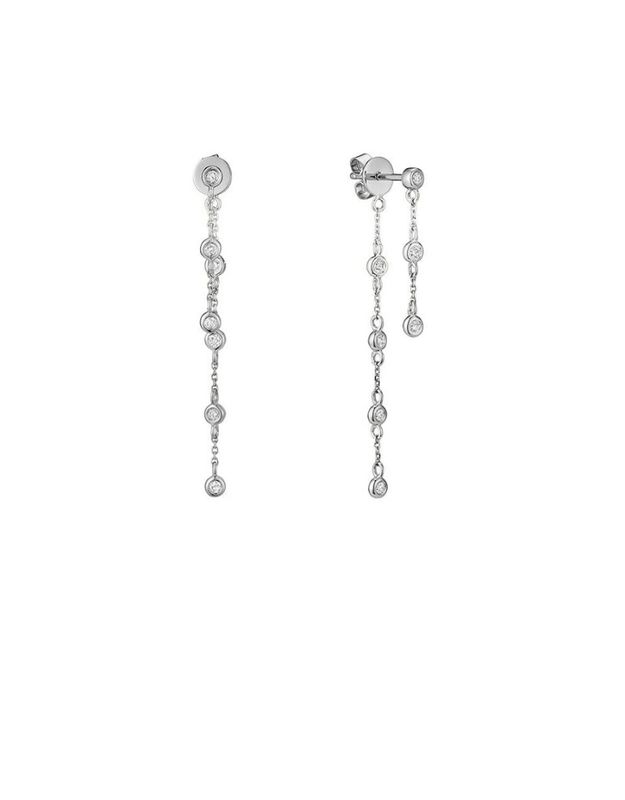 Diamond drop earrings