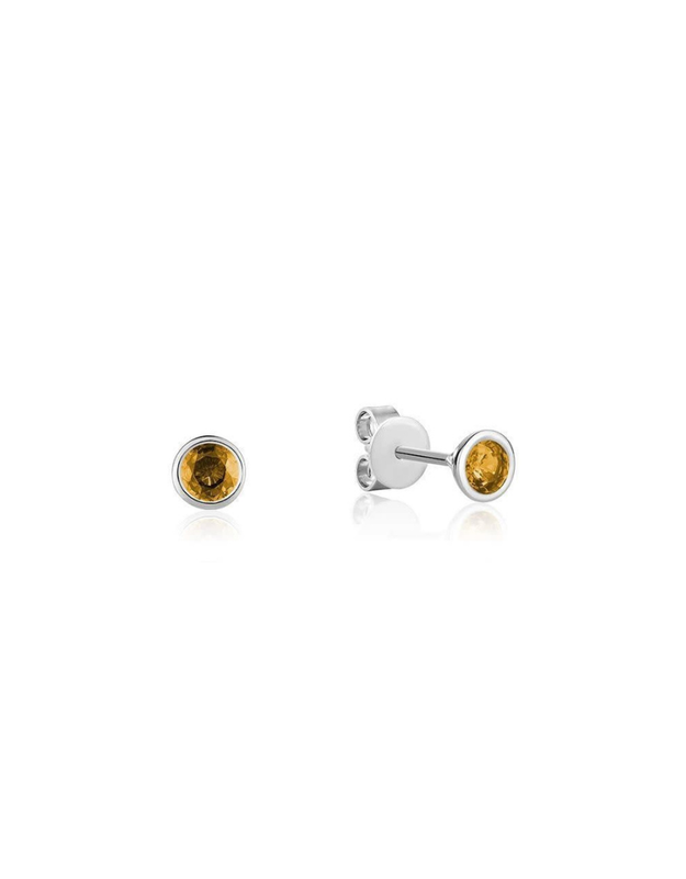 Boucles d'oreilles fixes pierre précieuse