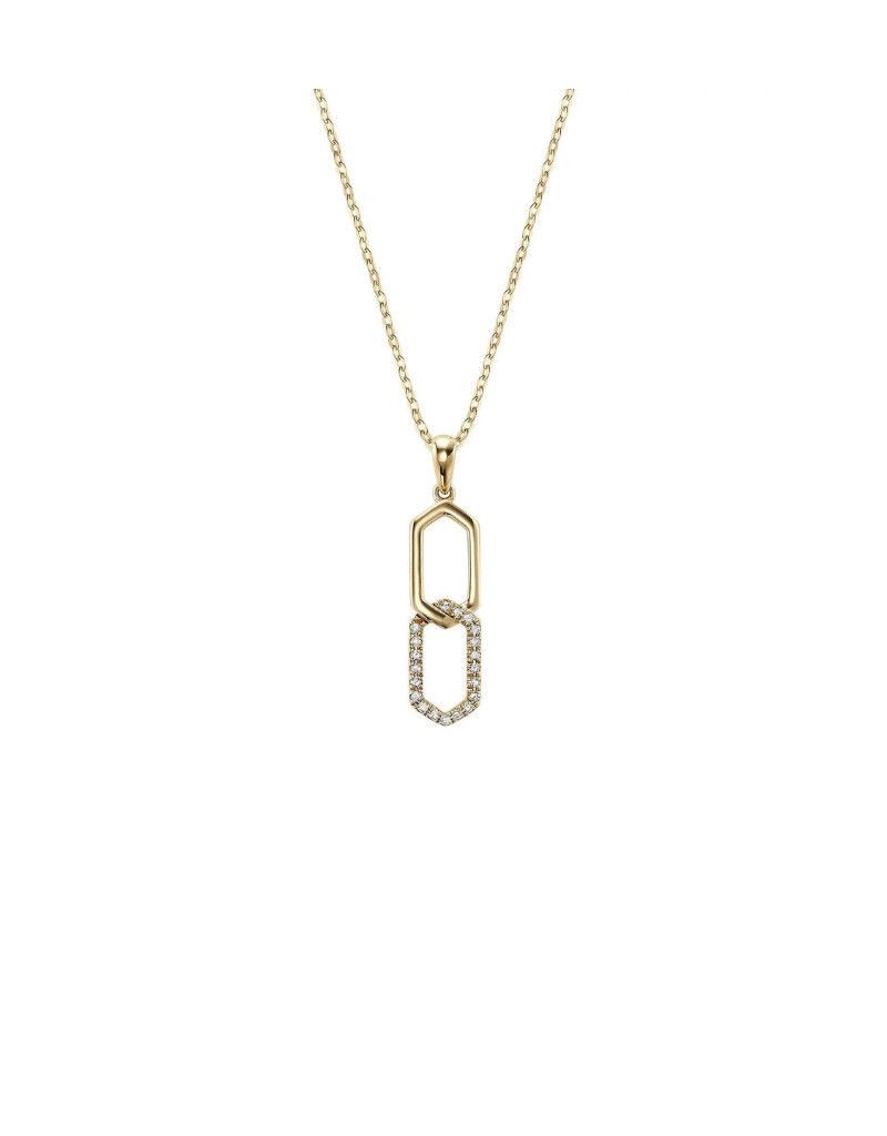 Double Hexi Diamond Pendant