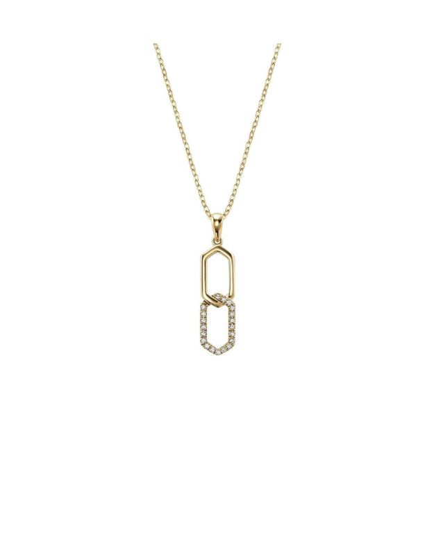 Double Hexi Diamond Pendant