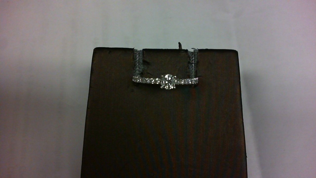 Bague Fiançailles solitaire, Couleur: Blanc White, Poids diamants: 0.50ct