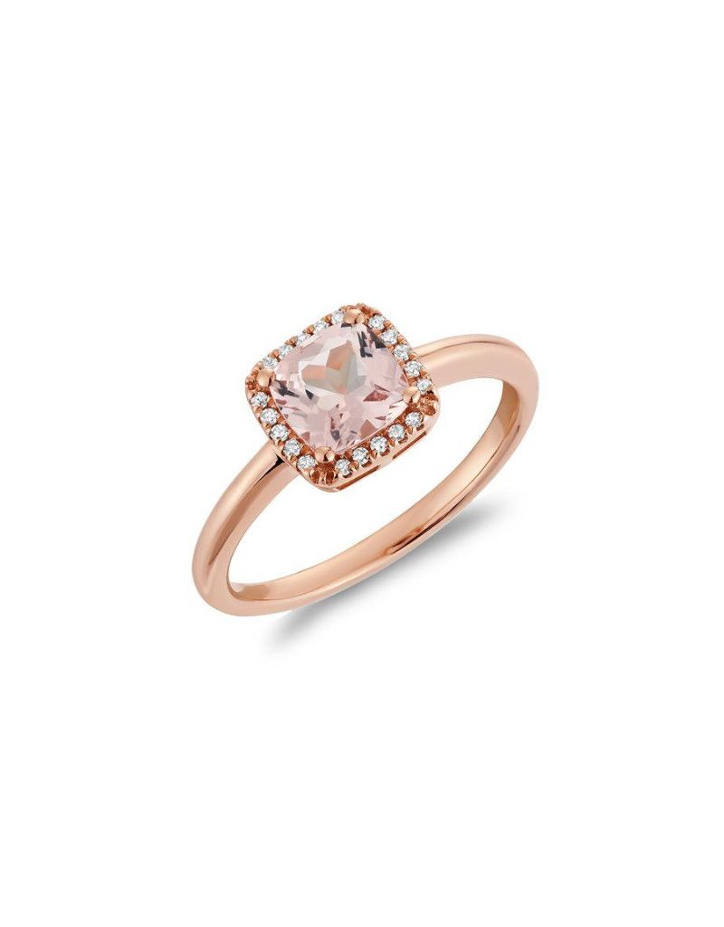 Gemstone and Diamond RIng Gemstone and Diamond RIng, Gemstone: Morganite, Gold Colour: Rose