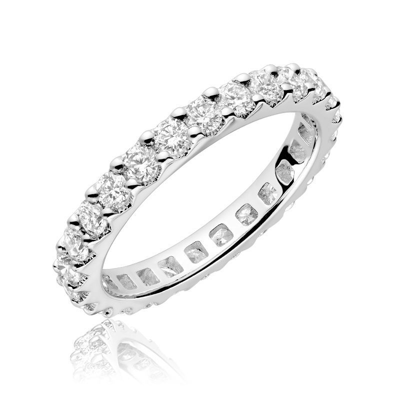 Bague éternité diamants Bague éternité diamants, Couleur: Blanc White, Poids diamants: 0.50ct