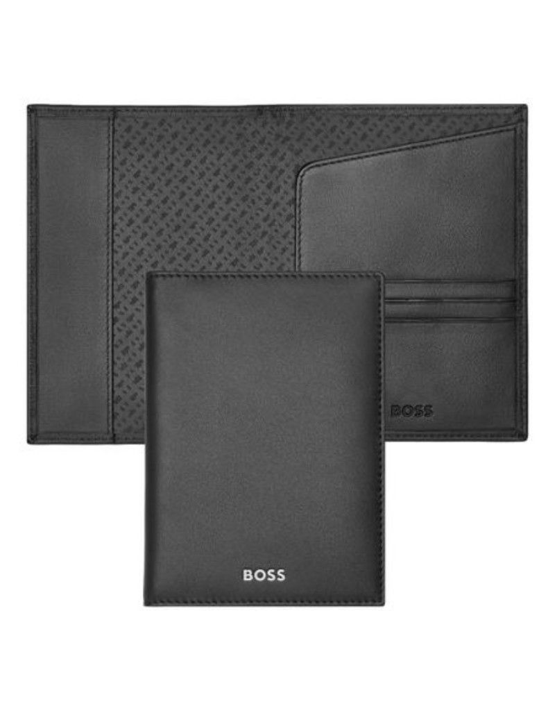 Hugo Boss classic porte passport cuir noir Hugo Boss classic porte passport cuir noir