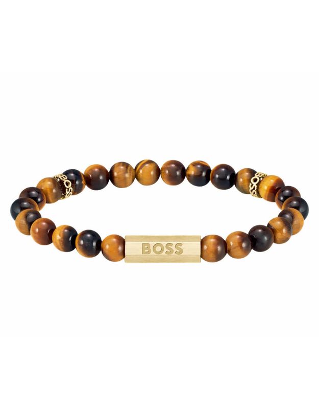 Hugo Boss tiger eye bead bracelet