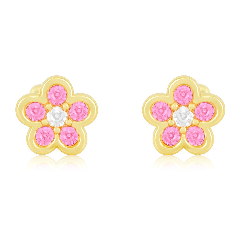 Boucles d'oreilles fleur enfant