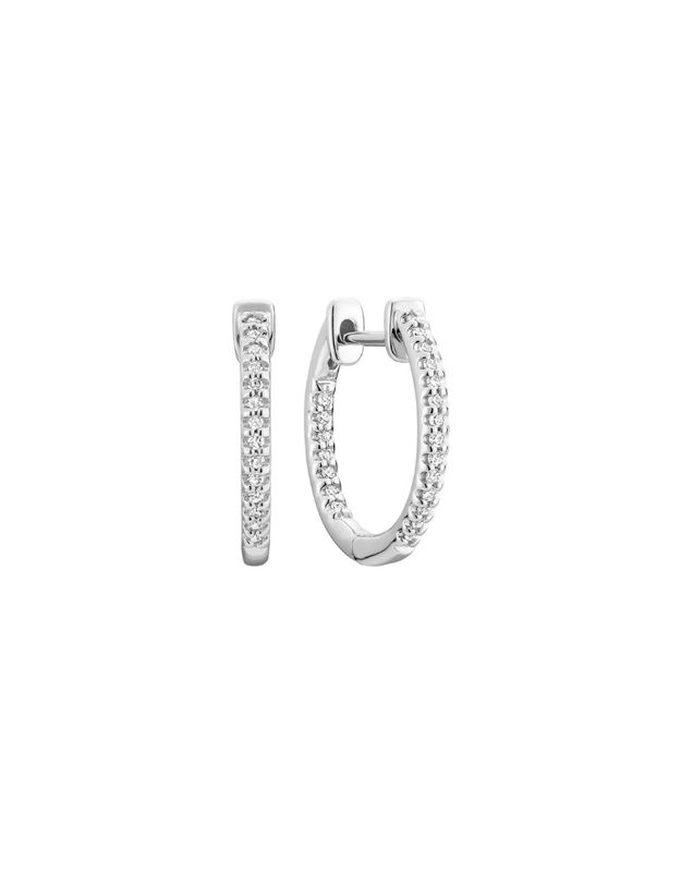 Boucle d'oreilles diamants anneaux