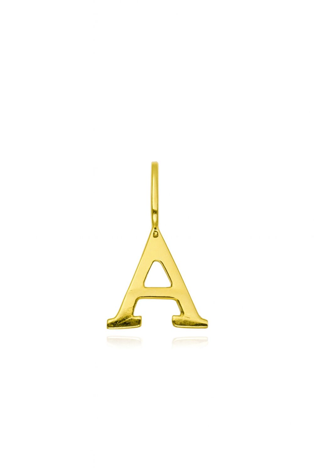 Pendentif initiales mini, Initiale: A, Couleur Or: Jaune