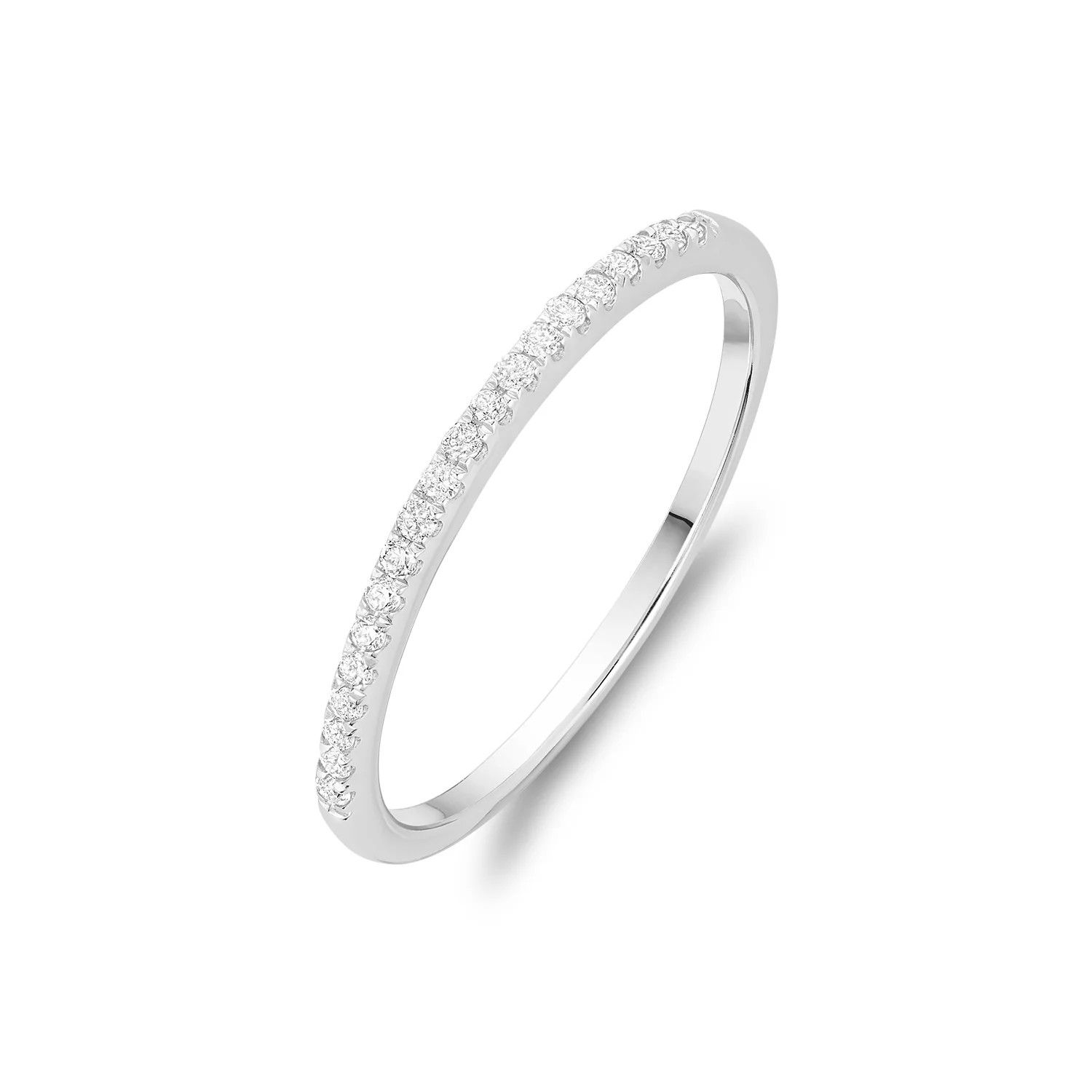 Half eternity ring, Gold Colour: Blanc