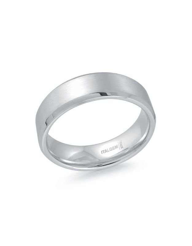 Stainless steel wedding band