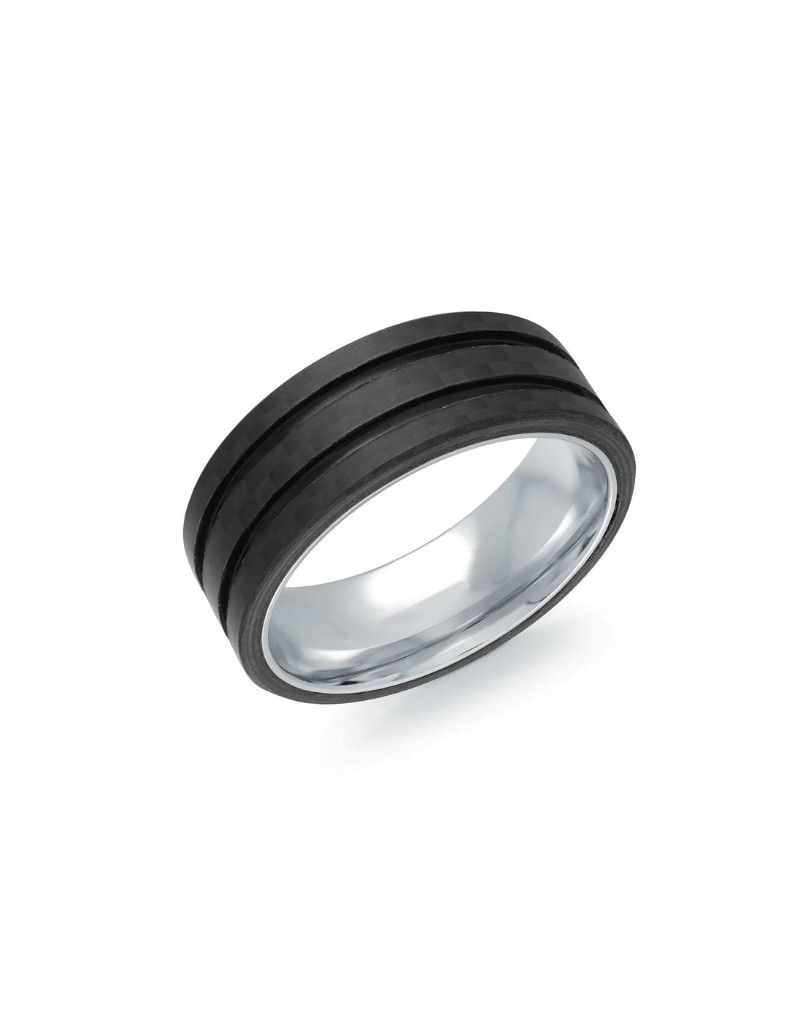 Italgem Carbon Fibre Wedding Band
