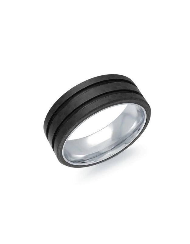 Italgem Carbon Fibre Wedding Band
