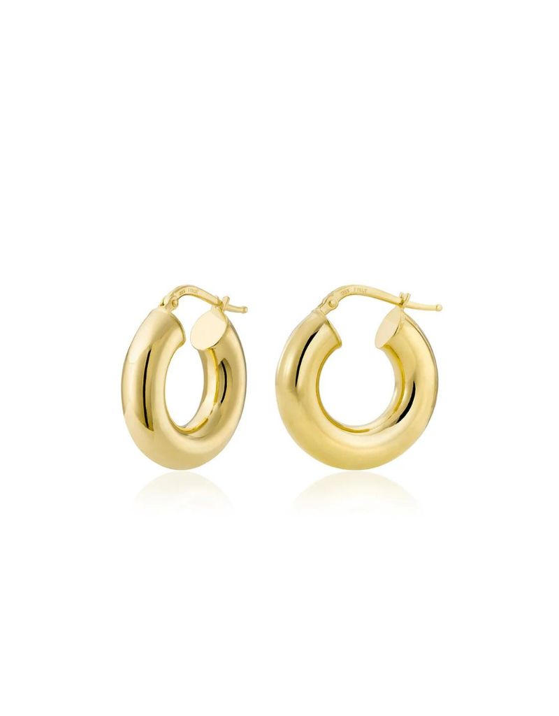 Miss Mimi Mini créoles tube 6 mm en jaune