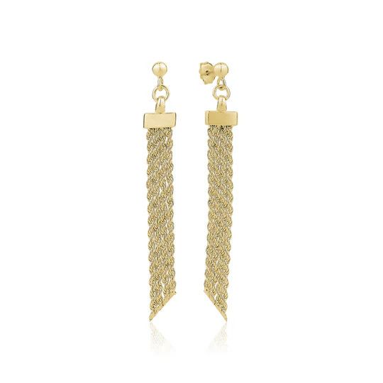 Miss Mimi Long Mesh Earrings