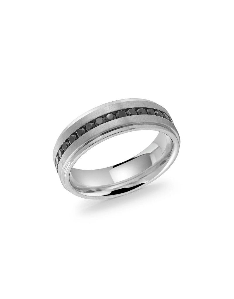 Italgem stainless steel ring, Color: Acier, Taille: 7