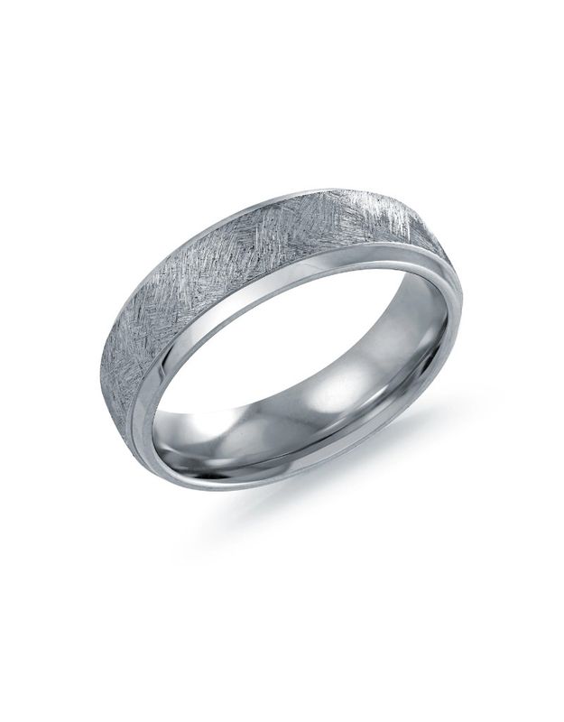 Italgem Jonc acier inoxydable centre texture 6mm