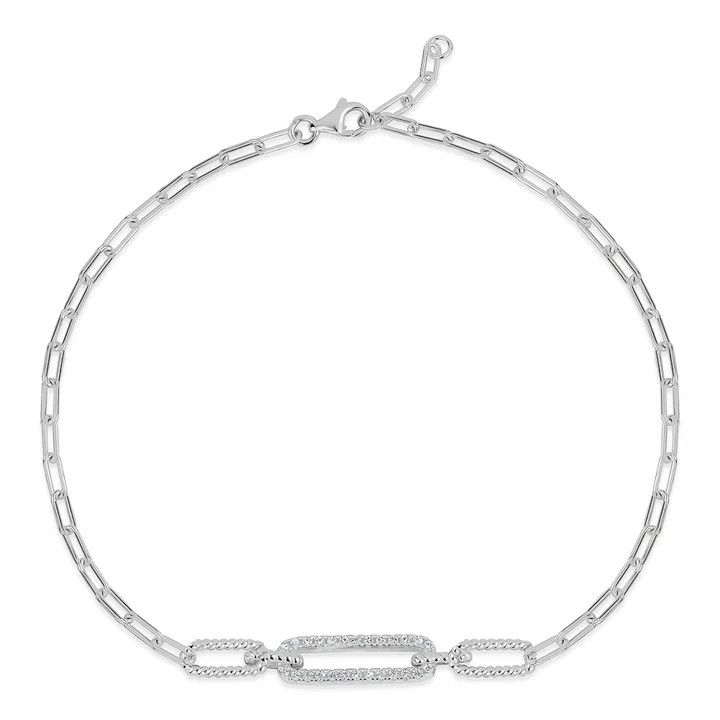 Miss Mimi mini paper clip chain bracelet