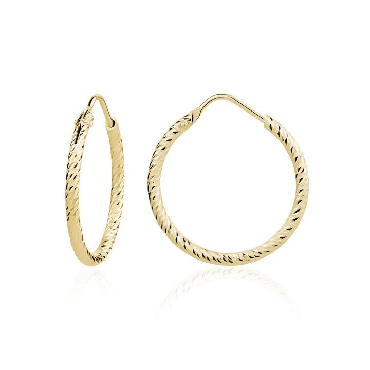 Miss Mimi boucle d'oreille anneaux petite coupe diamant