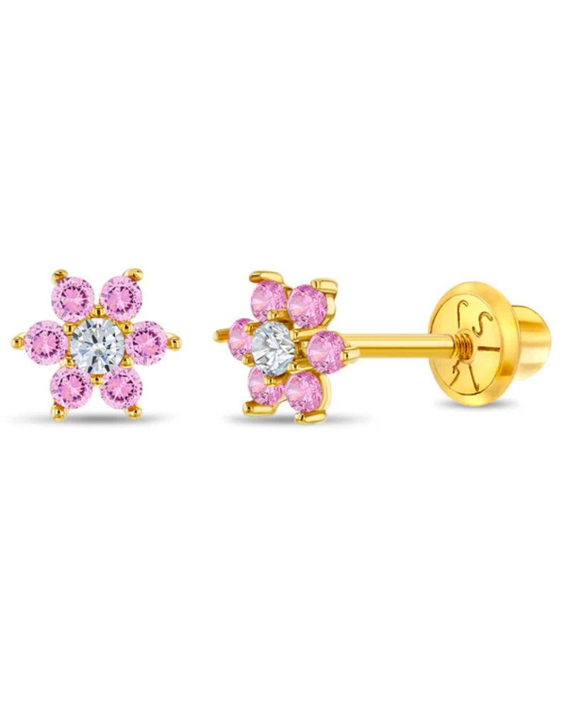 Boucles d’oreilles fleur bébé enfant Boucles d’oreilles fleur bébé enfant