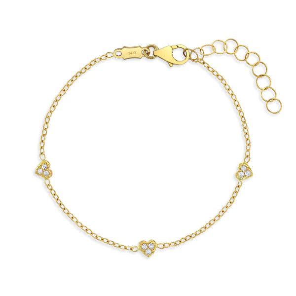 Bracelet babies toddlers children  small hearts